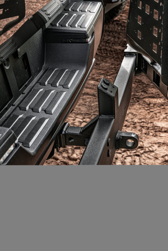 Go Rhino Swing-A-Way Hitch Mounted Tire Carrier (Lic. Plate Lights Not Included) - Textured Black Go Rhino Tire Carriers AXOPROS