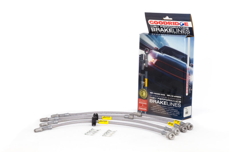 Goodridge 04-13 Mazda 3/Mazdaspeed3 Stainless Steel Brake Line Kit Goodridge Brake Line Kits AXOPROS