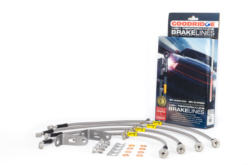 Goodridge 06-11 Honda Civic (Rear Disc Models) Stainless Steel Brake Line Kit Goodridge Brake Line Kits AXOPROS