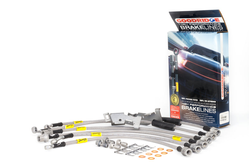 Goodridge 08-13 Chevrolet Silverado (w/ Rear Disc Brakes) SS Brake Lines Goodridge Brake Line Kits AXOPROS