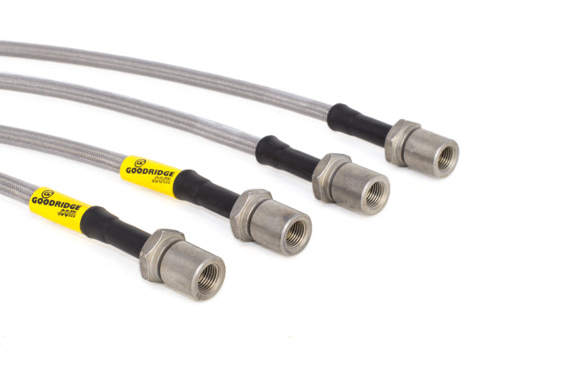 Goodridge 08-14 Subaru STi (w/Brembo Calipers) Stainless Steel Brake Line Kit Goodridge Brake Line Kits AXOPROS