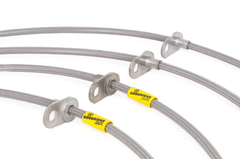 Goodridge 08-14 Subaru STi (w/Brembo Calipers) Stainless Steel Brake Line Kit Goodridge Brake Line Kits AXOPROS
