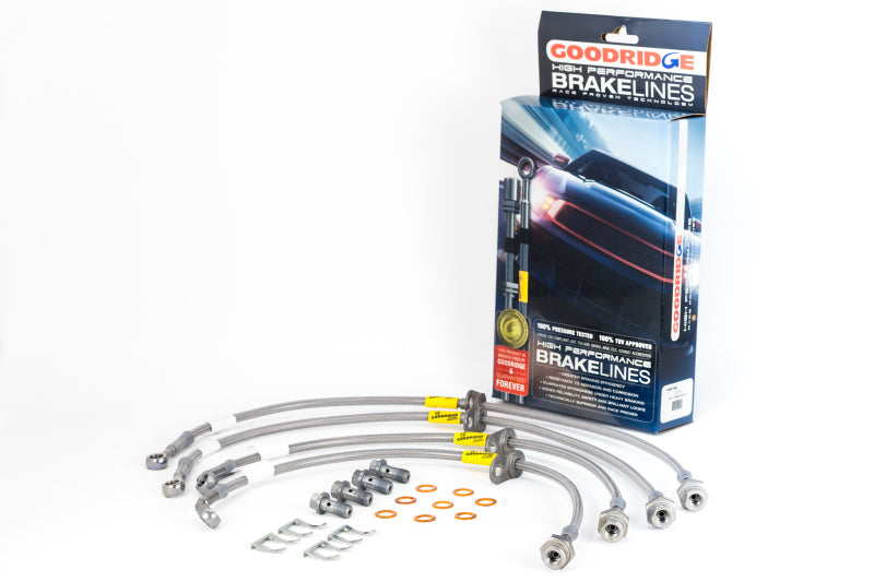 Goodridge 10-15 Chevrolet Camaro Stainless Steel Brake Line Kit Goodridge Brake Line Kits AXOPROS