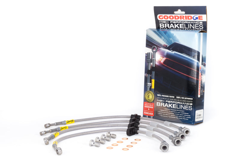 Goodridge 98-00 Honda Accord w/ Rear Disc Brake Lines Goodridge Brake Line Kits AXOPROS