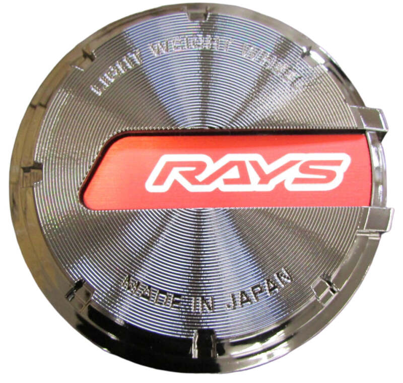 Gram Lights GL Center Cap - Black-Chrome/Red (57DR / 57CR) Gram Lights Wheel Center Caps  AXOPROS