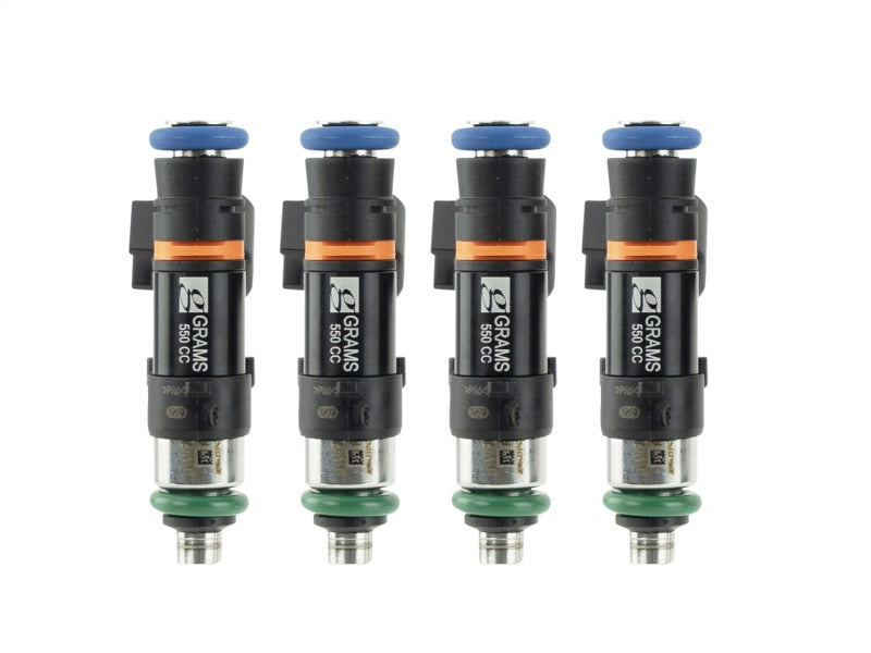 Grams Performance Honda/Acura B/D/F/H Series (Excl D17) 550cc Fuel Injectors (Set of 4) Grams Performance Fuel Injector Sets - 4Cyl  AXOPROS