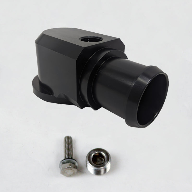 Granatelli 18-19 Jeep Trackhawk Billet Thermostat Housing- Black Powdercoat Granatelli Motor Sports Thermostats AXOPROS