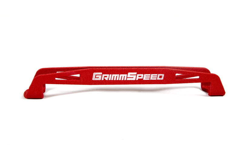 GrimmSpeed 08-18 Subaru WRX/STI Lightweight Battery Tie Down - Red GrimmSpeed Battery Tiedowns AXOPROS
