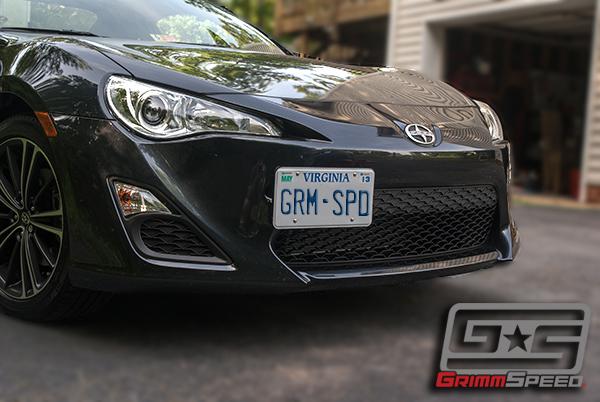 GrimmSpeed 10+ Subaru Legacy/Outback / 13+ Subaru BRZ/13+ Scion FR-S License Plate Relocation Kit GrimmSpeed License Plate Relocation AXOPROS