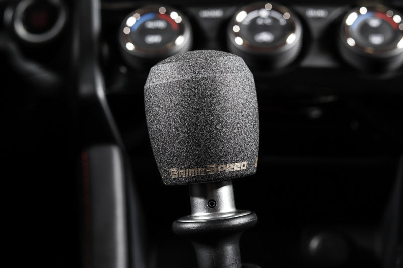 GrimmSpeed Stubby Shift Knob Stainless Steel Black - M12x1.25 GrimmSpeed Shift Knobs AXOPROS