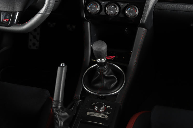 GrimmSpeed Stubby Shift Knob Stainless Steel Black - M12x1.25 GrimmSpeed Shift Knobs AXOPROS