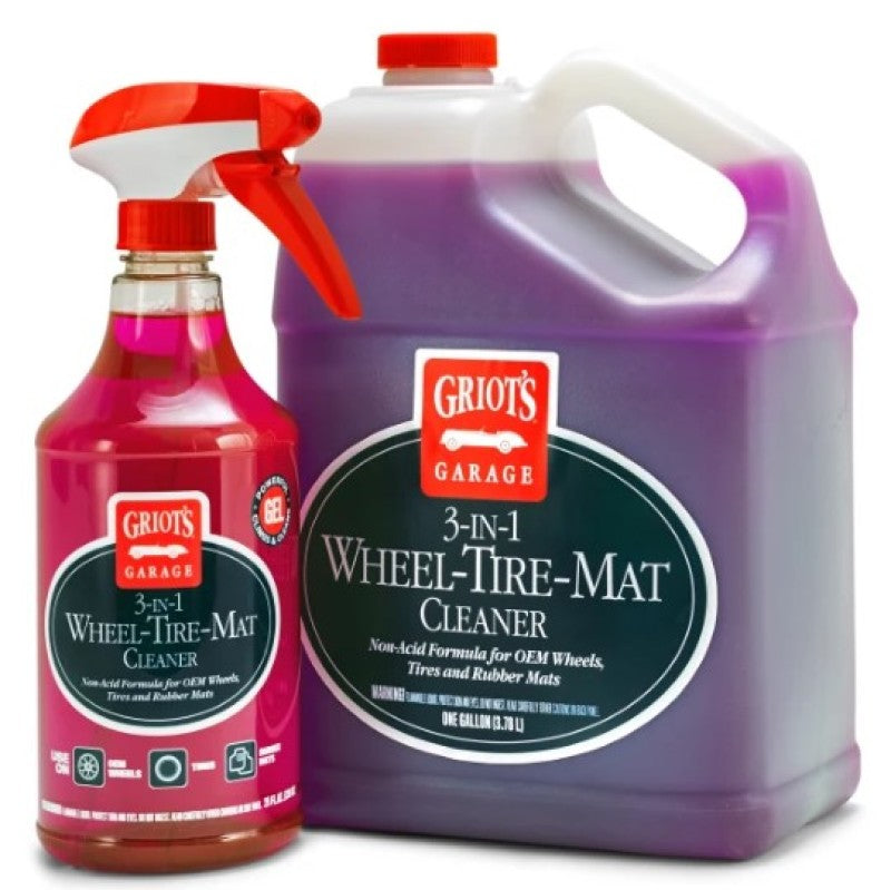 Griots 3 In 1 Wheel Tire Mat Cleaner- 25 Ounces Griots Garage Car Waxes AXOPROS