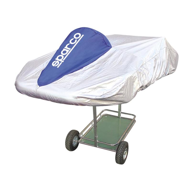 Sparco Kart Cover Silver/Blue SPARCO Car Covers AXOPROS