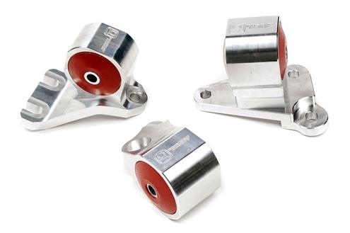 Innovative 96-00 Civic B/D Series Silver Aluminum Mounts 75A Bushings (2 Bolt) Innovative Mounts Engine Mounts AXOPROS
