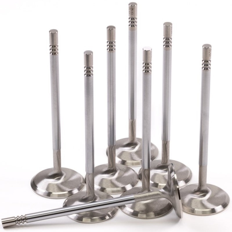 GSC P-D Ford Mustang 5.0L Coyote Gen 1/2 37.27mm Head (STD) Chrome Polished Intake Valve - Set of 8 GSC Power Division Valves AXOPROS