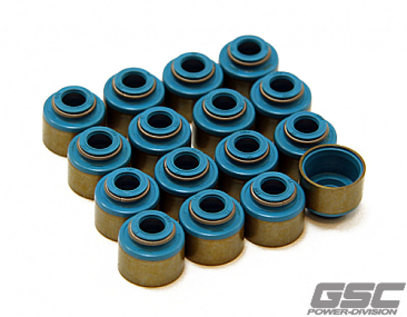 GSC P-D Ford Mustang 5.0L Coyote Valve Stem Seal w/Integrated Spring Seat - Set of 32 GSC Power Division Valve Seals AXOPROS