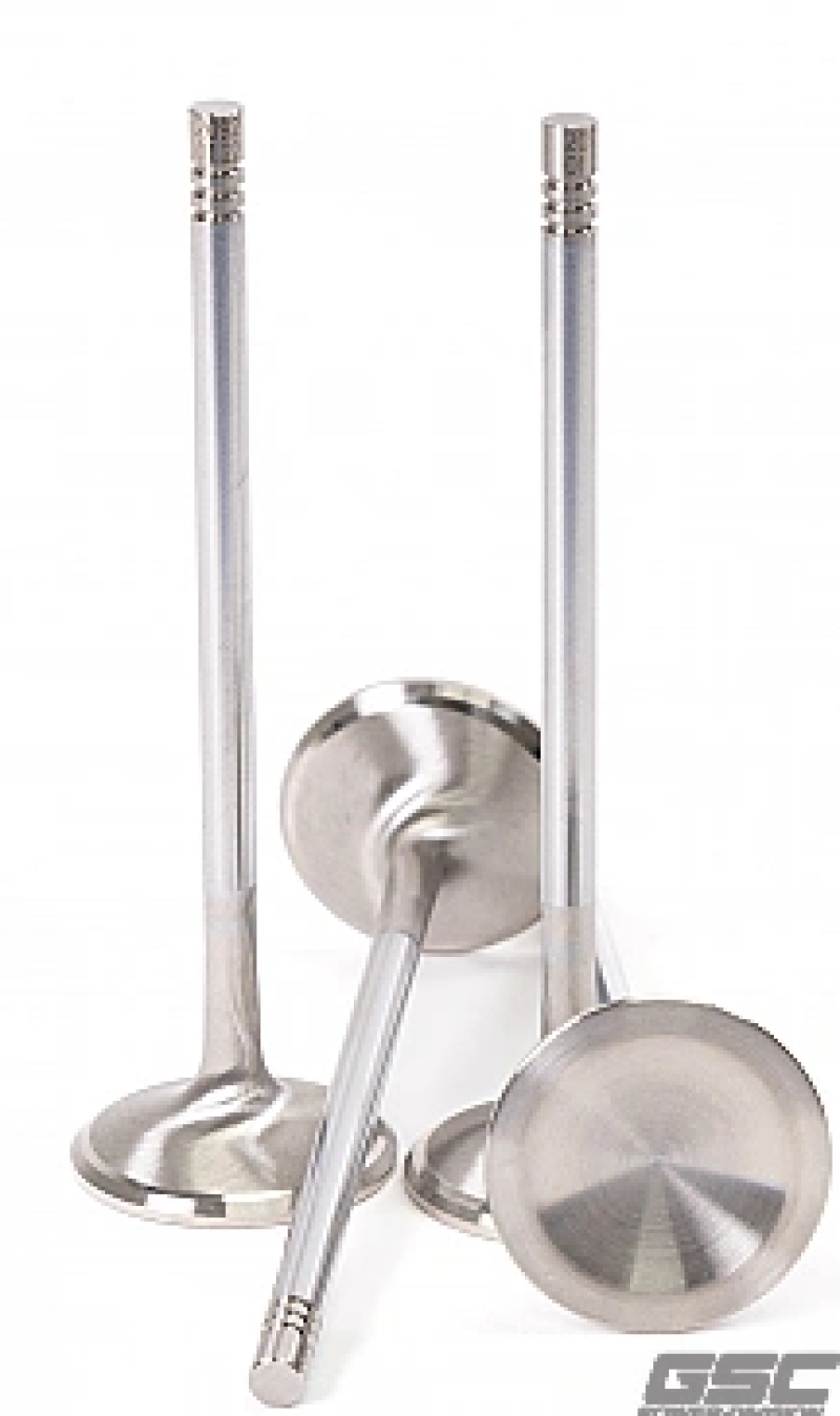 GSC P-D Toyota Supra/BMW B58 / BMW M3/M4 S58 Chrome Polished 28.5mm Head Exhaust Valve - Set of 12 GSC Power Division Valves AXOPROS