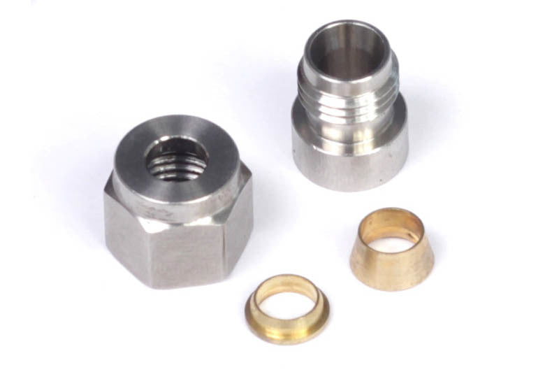 Haltech 1/4in Stainless Steel Weld-On Kit w/Nut & Ferrule Haltech Fittings AXOPROS