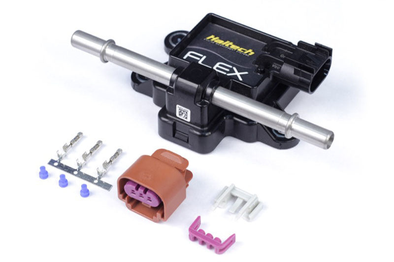 Haltech Flex Fuel Composition Sensor for 3/8 (GM Spring Lock) Fittings w/Plug & Pins Haltech Fittings AXOPROS
