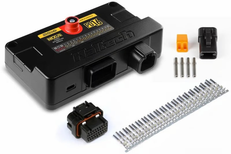 Haltech PD16 PDM+ w/Plug & Pin Set to Suit Haltech Wiring Connectors AXOPROS