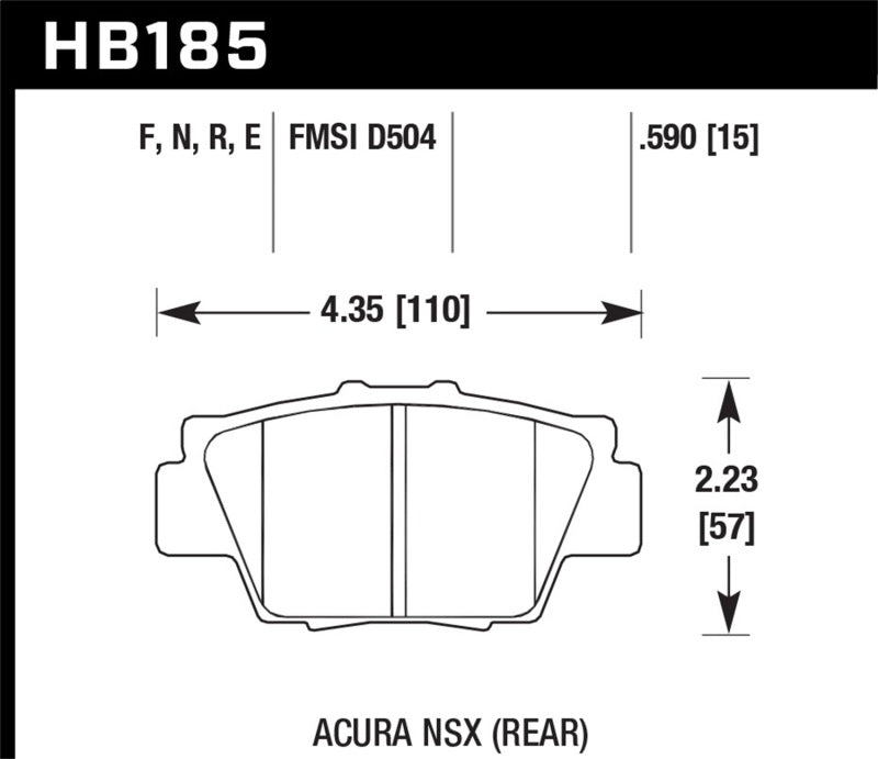 Hawk HPS Street Brake Pads Hawk Performance Brake Pads - Performance AXOPROS