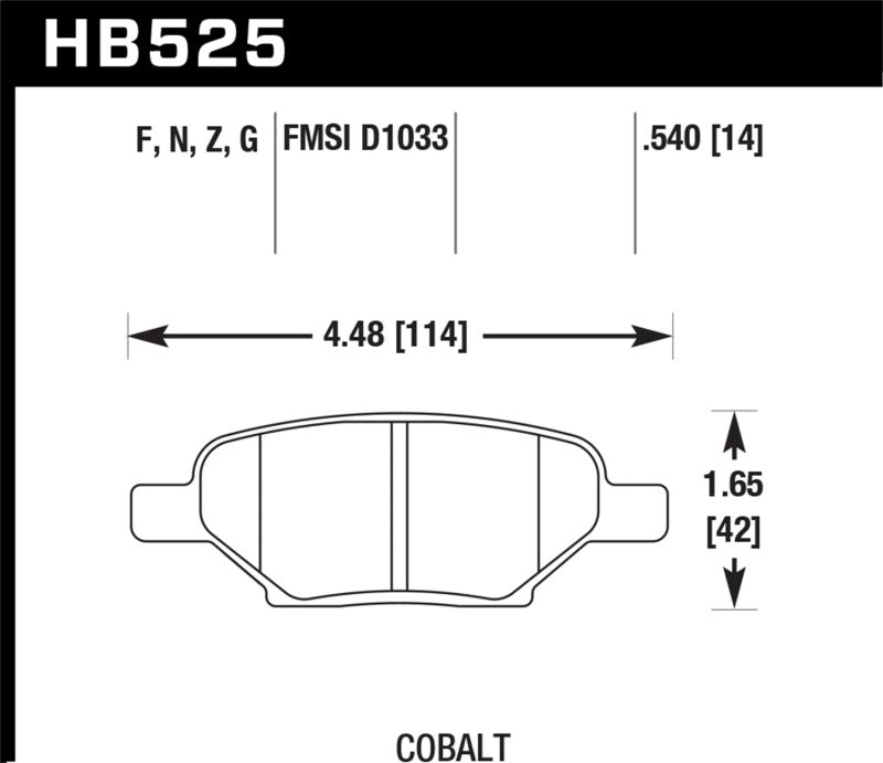 Hawk HPS Street Brake Pads Hawk Performance Brake Pads - Performance AXOPROS