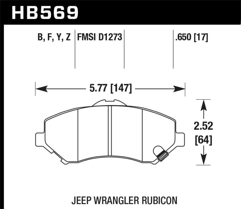 Hawk LTS Street Brake Pads Hawk Performance Brake Pads - OE AXOPROS