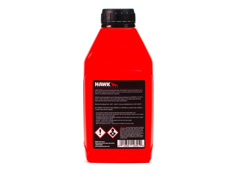Hawk Performance Street DOT 4 Brake Fluid - 500ml Bottle Hawk Performance Brake Fluid AXOPROS