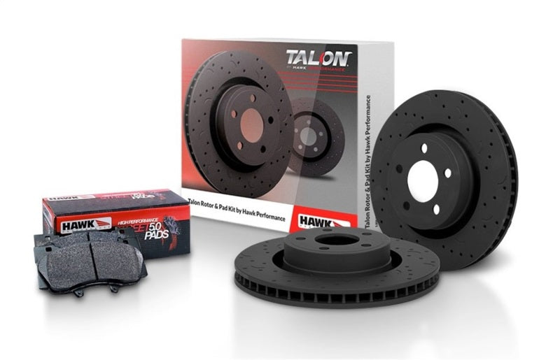HAWK Talon Rotors Hawk Performance Brake Rotors - Slot & Drilled AXOPROS