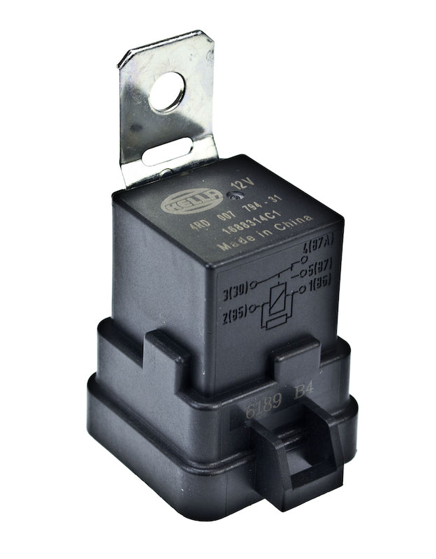 Hella 12V 20/40 Amp SPDT RES Relay with Weatherproof Bracket - Single Hella Light Accessories and Wiring AXOPROS