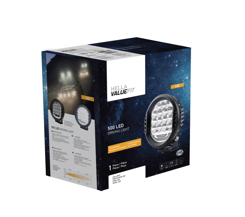 Hella 500 LED Driving Lamp - Single Hella Driving Lights  AXOPROS
