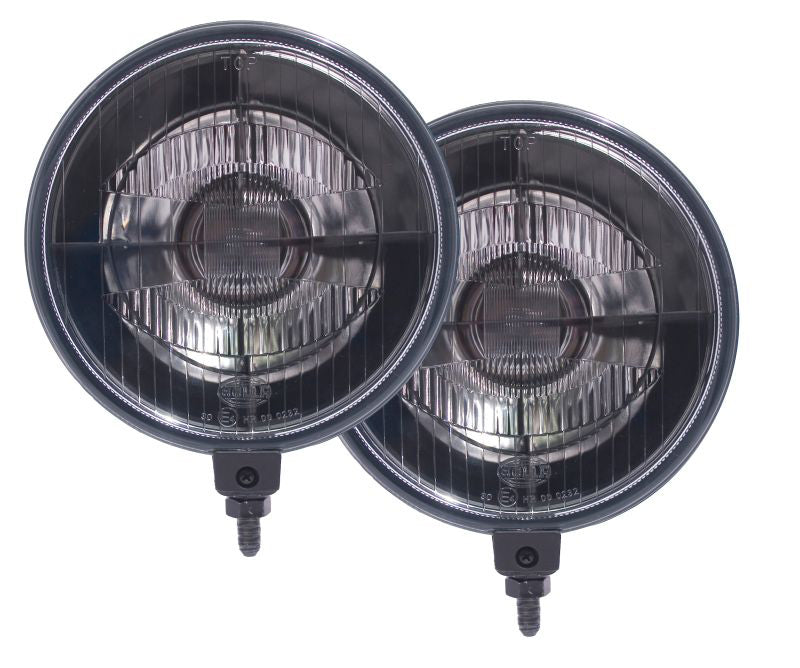 Hella 500 Series 12V Black Magic Halogen Driving Lamp Kit Hella Fog Lights AXOPROS
