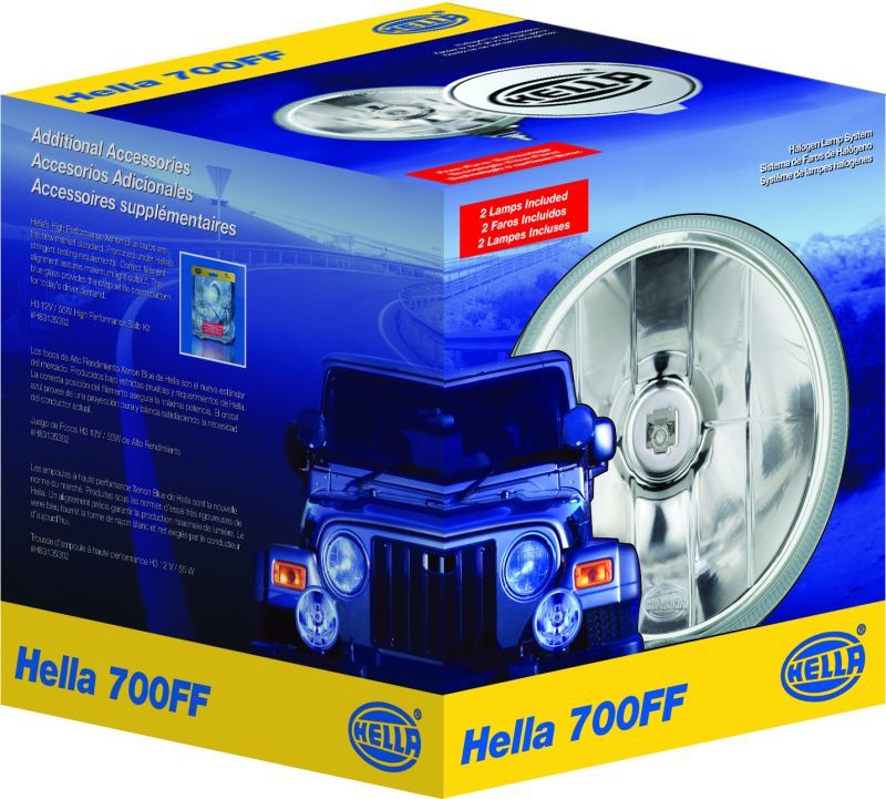 Hella 700FF H3 12V/55W Halogen Driving Lamp Kit Hella Driving Lights  AXOPROS