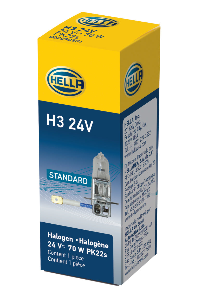 Hella H3 24V/70W PK22s T3.25 Halogen Bulb Hella Bulbs  AXOPROS