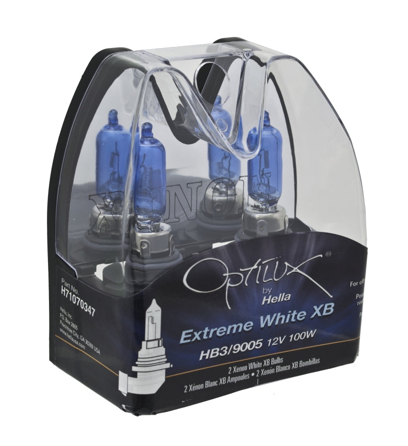 Hella HB3 9005 12V 100W Xenon White XB Bulb (Pair) Hella Driving Lights  AXOPROS