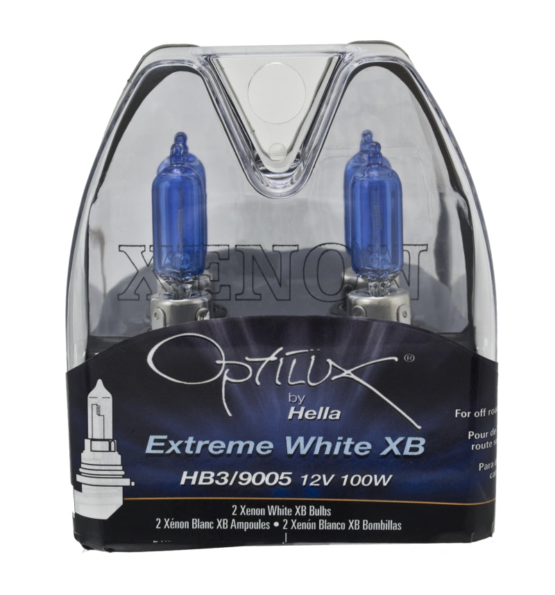 Hella HB3 9005 12V 100W Xenon White XB Bulb (Pair) Hella Driving Lights  AXOPROS