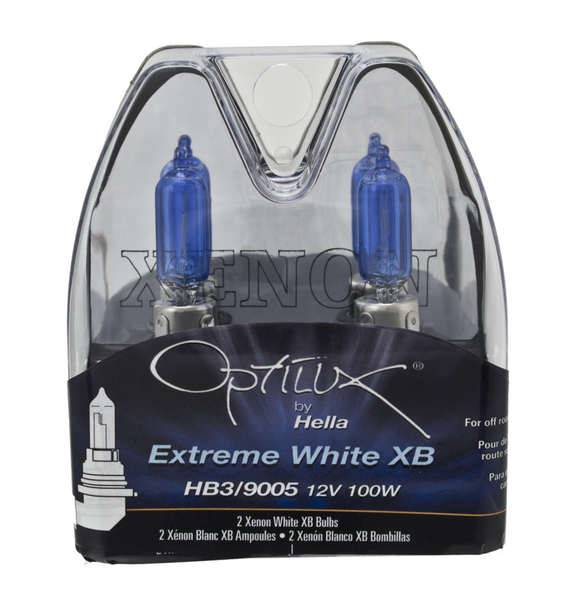 Hella HB3 9005 12V 100W Xenon White XB Bulb (Pair) Hella Driving Lights  AXOPROS