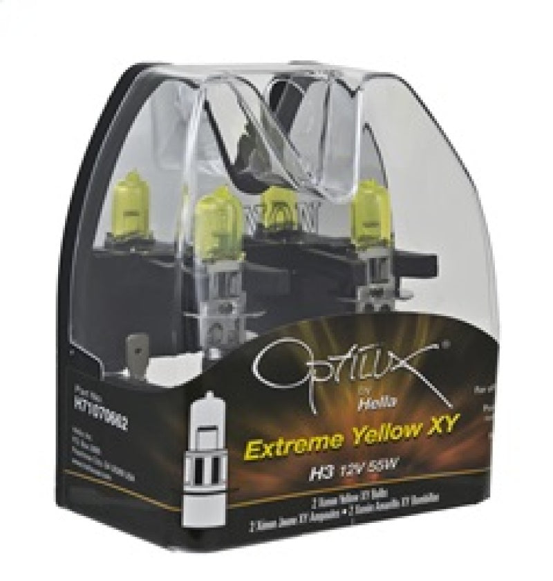 Hella Optilux H3 12V/55W XY Extreme Yellow Bulb Hella Bulbs AXOPROS