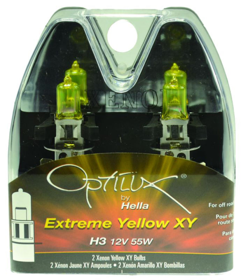 Hella Optilux H3 12V/55W XY Extreme Yellow Bulb Hella Bulbs AXOPROS