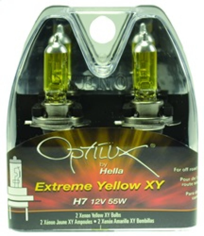 Hella Optilux H7 12V/55W XY Xenon Yellow Bulb Hella Bulbs AXOPROS