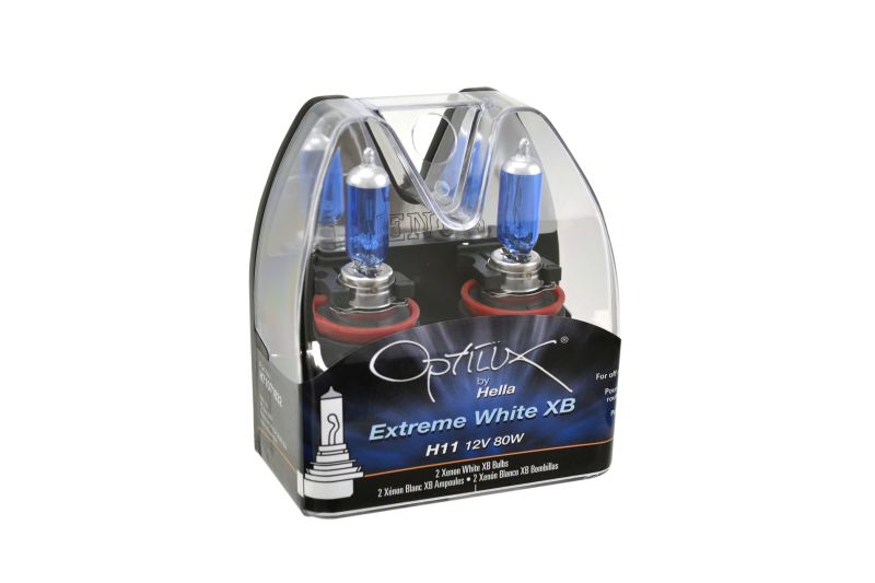Hella Optilux XB Extreme Type H11 12V 80W Blue Bulbs - Pair Hella Bulbs AXOPROS