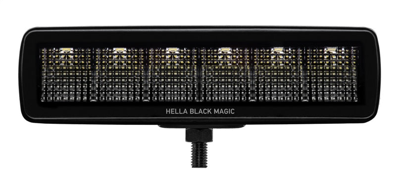 Hella Universal Black Magic 6 L.E.D. Mini Light Bar - Flood Beam Hella Fog Lights AXOPROS