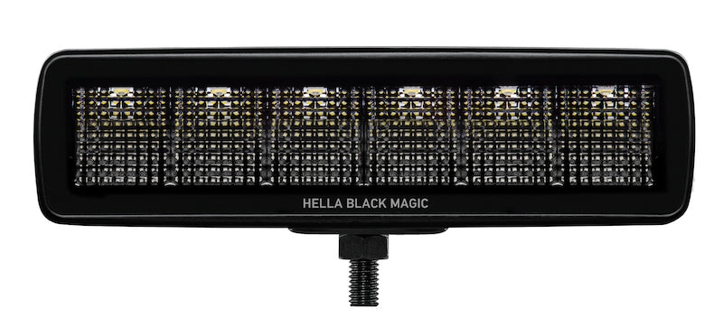 Hella Universal Black Magic 6 L.E.D. Mini Light Bar - Flood Beam Hella Fog Lights AXOPROS