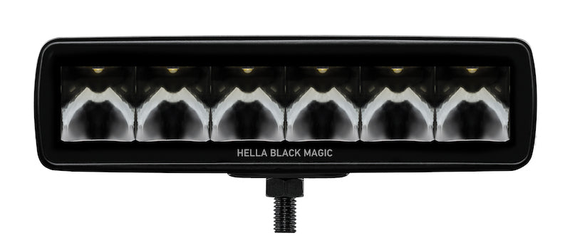 Hella Universal Black Magic 6 L.E.D. Mini Light Bar - Spot Beam Hella Fog Lights AXOPROS