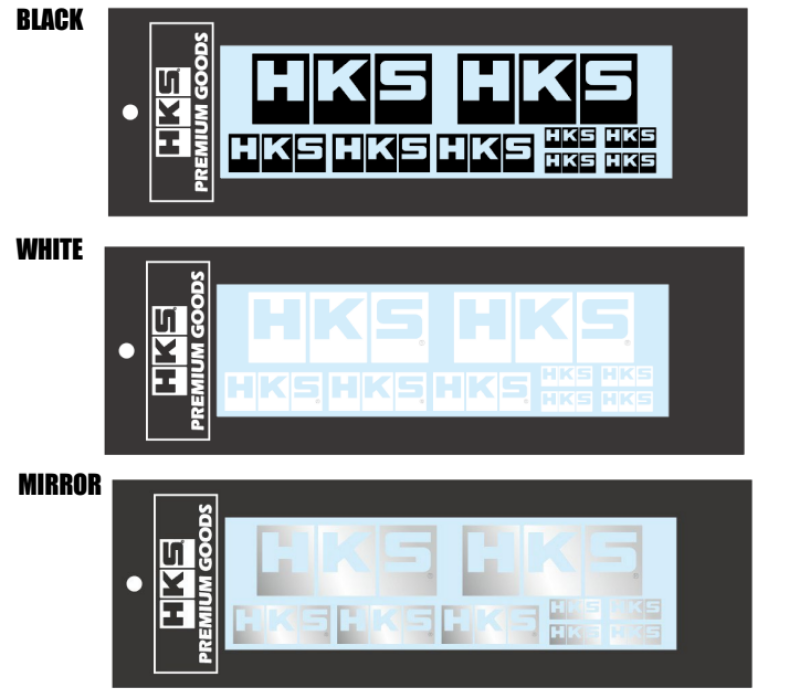 HKS LOGO Sticker a la carte BLACK HKS Stickers/Decals/Banners AXOPROS