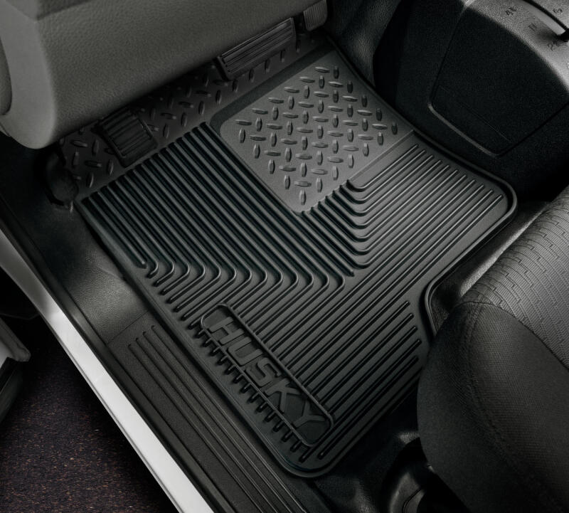Husky Liners 01-06 Acura MDX/03-08 Honda Pilot Heavy Duty Black Front Floor Mats Husky Liners Floor Mats - Rubber AXOPROS