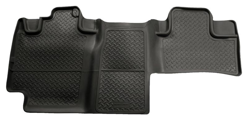 Husky Liners 04 1/2-08 F-150 Super Cab Classic Style 2nd Row Black Floor Liners Husky Liners Floor Mats - Rubber AXOPROS