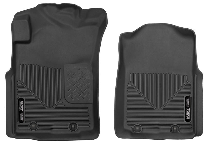 Husky Liners 05-11 Toyota Tacoma Pickup(Crew / Ext / Std Cab) X-Act Contour Black Front Floor Liners Husky Liners Floor Mats - Rubber AXOPROS