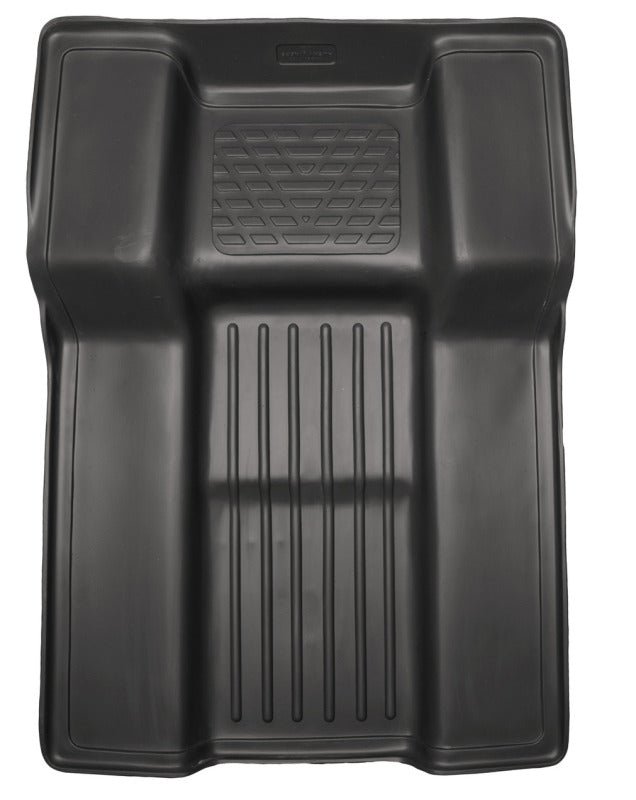 Husky Liners 07-10 GM Escalade/Tahoe/Yukon WeatherBeater Black Walkway (2nd Row Bucket) Floor Liners Husky Liners Floor Mats - Rubber AXOPROS