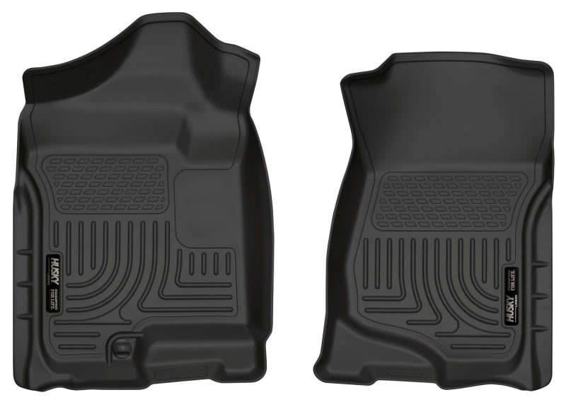 Husky Liners 07-14 Cadillac Escalade ESV/EXT Weatherbeater Black Front Floor Liners Husky Liners Floor Mats - Rubber AXOPROS